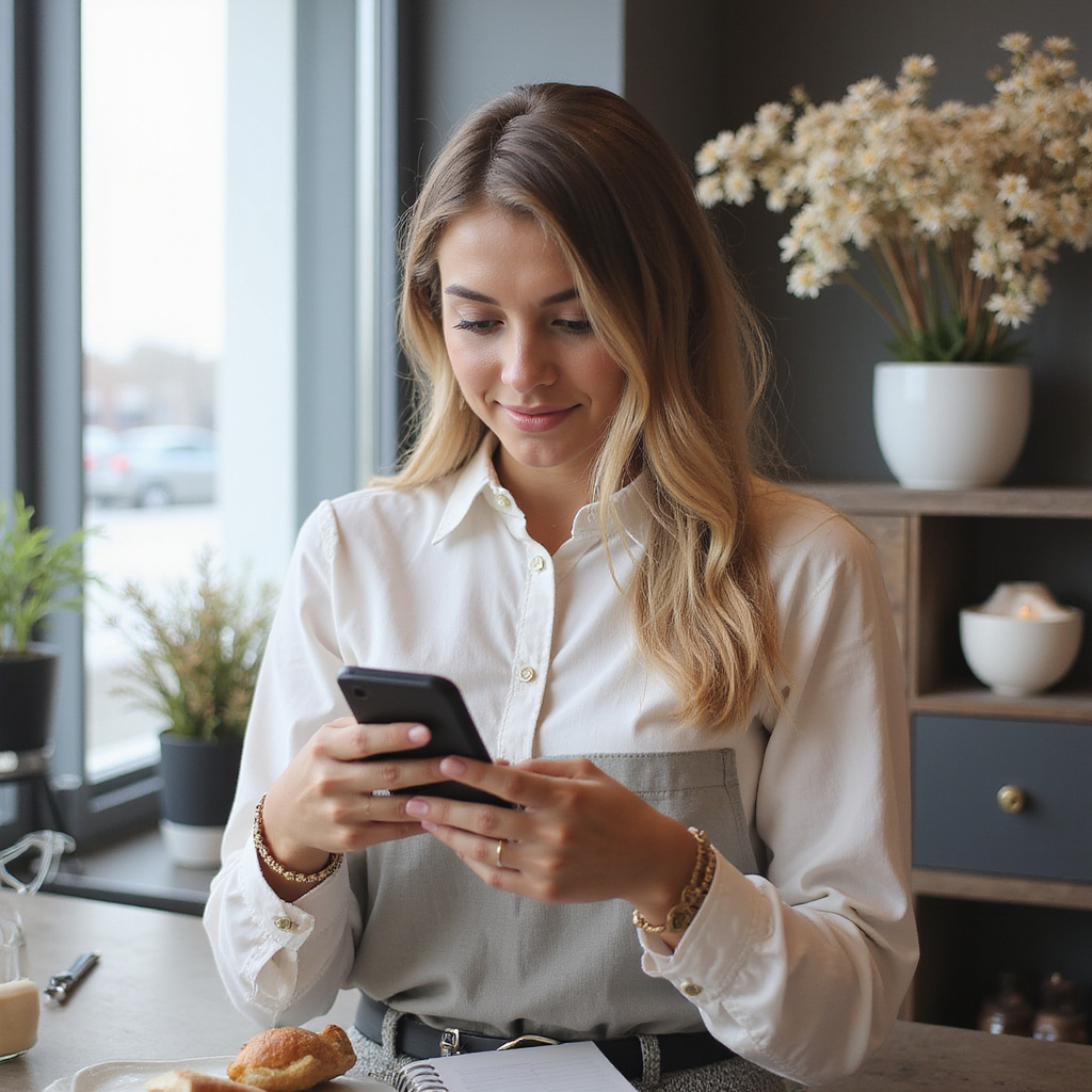AI jako wirtualna recepcjonistka w salonie beauty obsługująca grafik i rezerwacje klientów