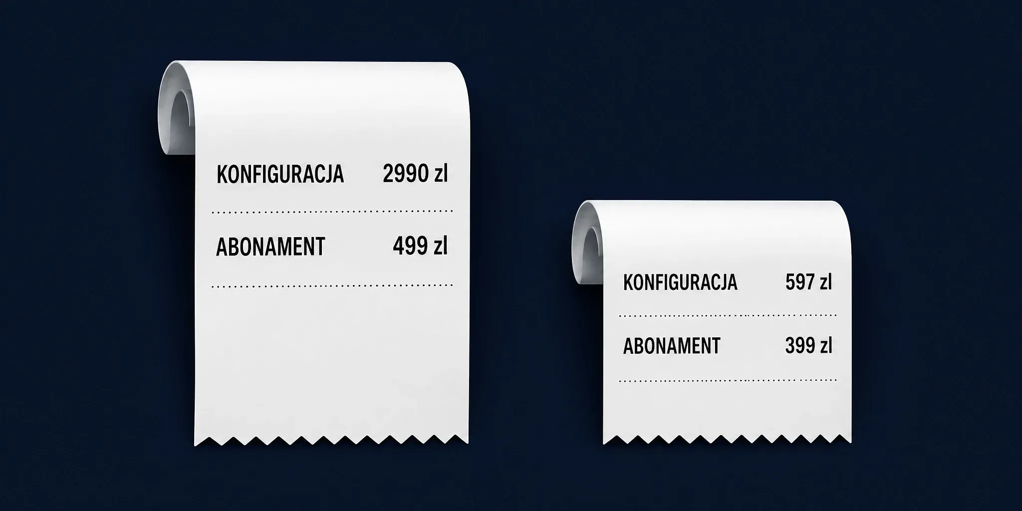 Wdrożenie do wdrożenia: 2990 zł kontra 597 zł. Abonament do abonamentu: 499 zł kontra 399 zł za miesiąc