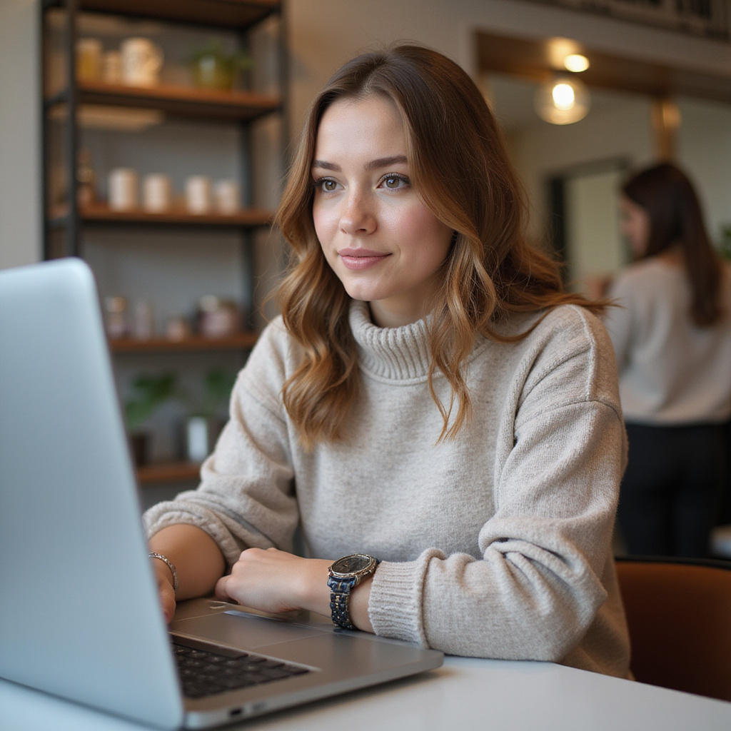 Nowoczesny salon beauty z AI obsługą klienta i kalendarzem wizyt